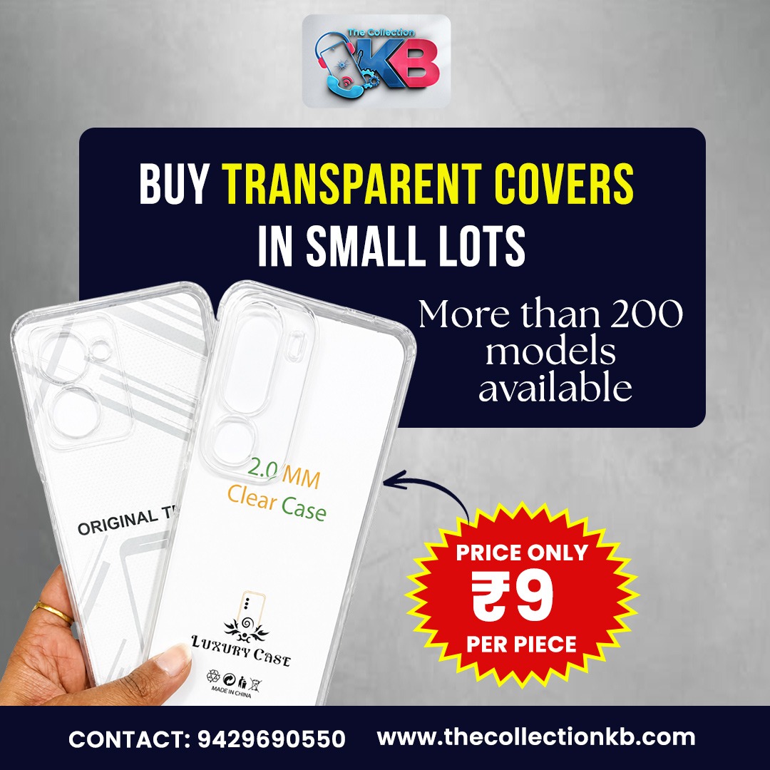 Wholesale transparent mobile covers in bulk lots — 2.0mm clear case TPU
